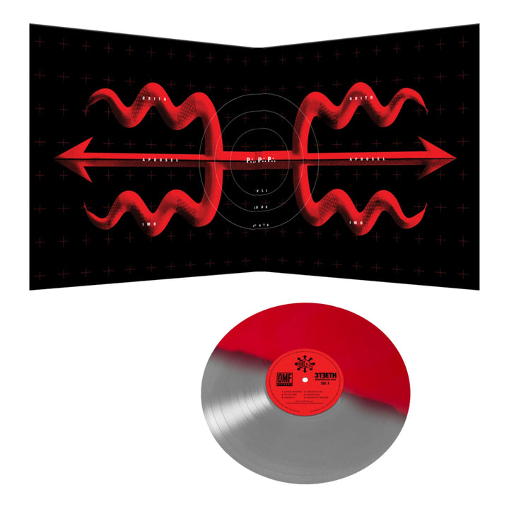 3TEETH - Shutdown.exe – Limited Edition Red/Silver Split Color Vinyl LP