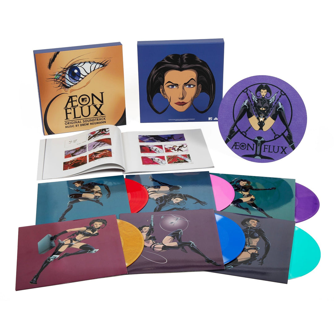 ÆON FLUX Original Series Box Set – 180 Gram 6xLP Colored Vinyl