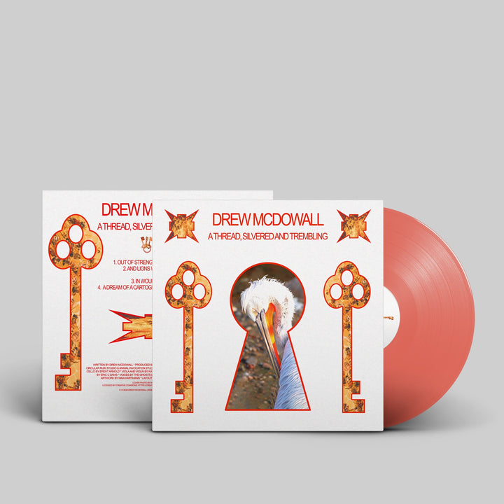 Drew McDowall – A Thread, Silvered and Trembling – Limited Edition Clear Red LP