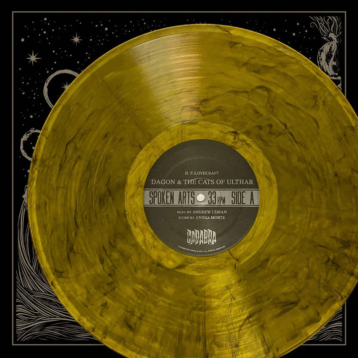 H. P. Lovecraft – Dagon, The Cats of Ulthar & The Music of Erich Zann – Yellow and Black Swirl Variant Vinyl LP