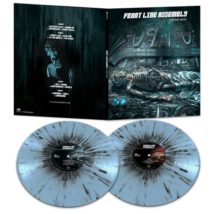 Front Line Assembly – Nerve War – Limited Blue and Black Splatter Vinyl 2 LP