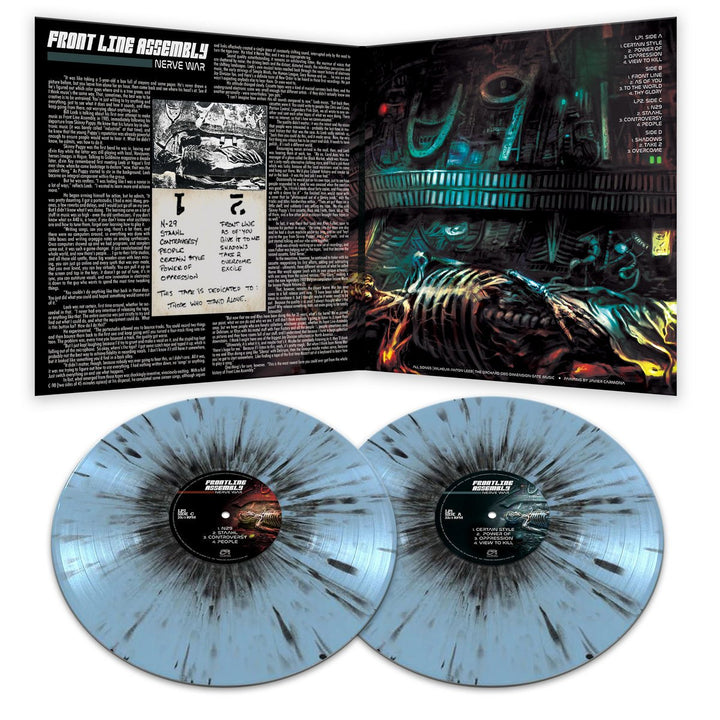 Front Line Assembly – Nerve War – Limited Blue and Black Splatter Vinyl 2 LP