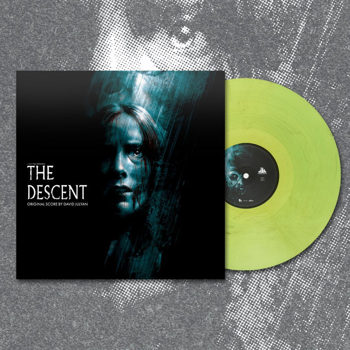 The Descent OST – David Julyan – Mondo Exclusive "Glow Stick" Green LP + 3 Lobby Cards