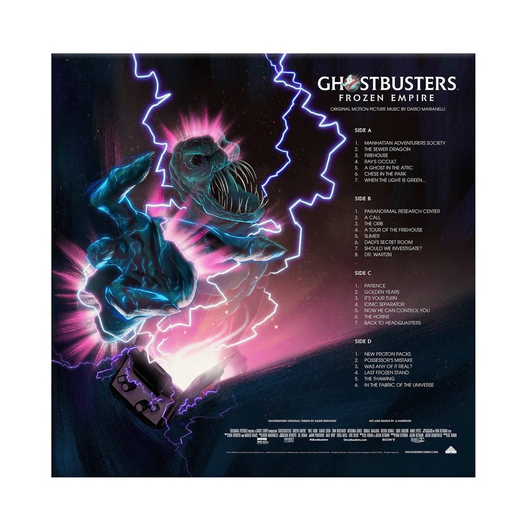 Ghostbusters: Frozen Empire OST – "Haunted Ecto-1" Splatter Vinyl 2 LP