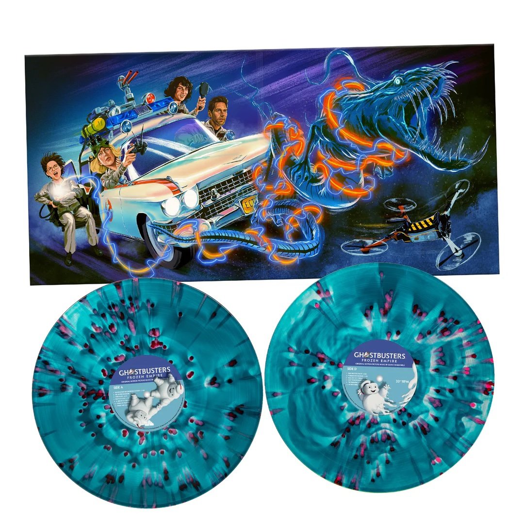 Ghostbusters: Frozen Empire OST – "Haunted Ecto-1" Splatter Vinyl 2 LP