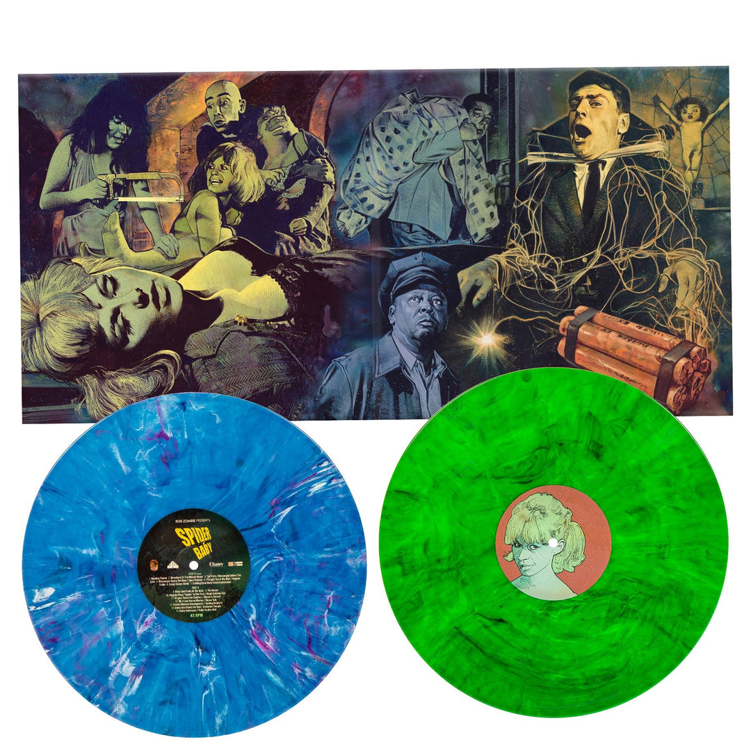 Rob Zombie Presents Spider Baby OST – Blue & Green Marbled Vinyl 2 LP