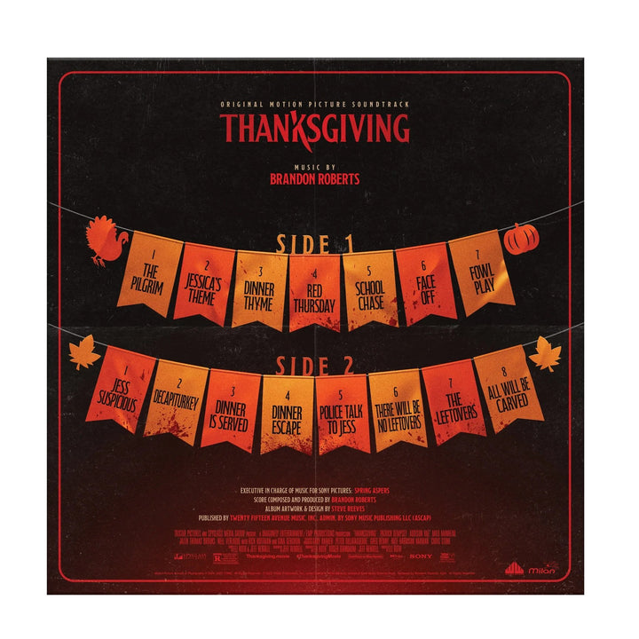 Thanksgiving OST  – Brandon Roberts – 180 Gram "Pumpkin and Blood Swirl" Vinyl LP