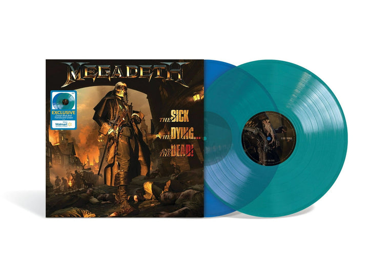 Megadeth – The Sick, The Dying...And The Dead! – Opaque Blue & Translucent Green 2 LP