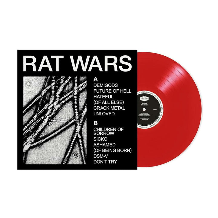 HEALTH – RAT WARS – Indie Exclusive Translucent Ruby Red Vinyl LP