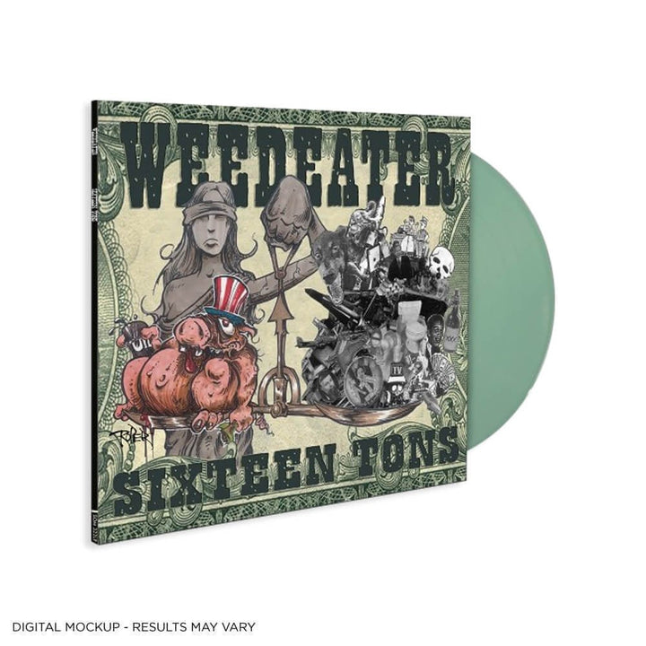 Weedeater – Sixteen Tons – Transparent Ice Green Vinyl LP